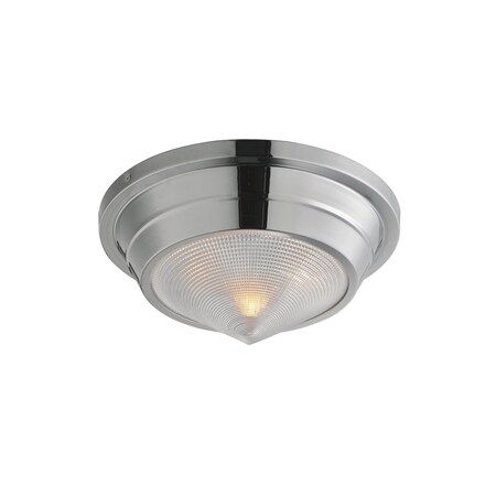 Maxim Lighting Hargreaves 1-Light Flush Mount, Polished Nickel 10390PRPN
